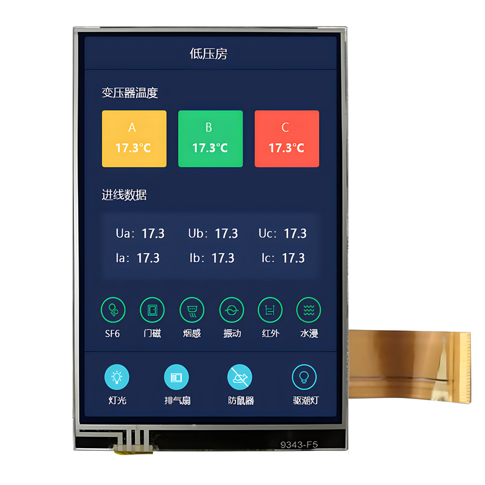 China TFT LCD Factory Supply 3.5 Inch 320x480 Pixels with Resistive Touchscreen