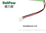 AAA 800mah Rechargeable Batteries 12V , High Energy Nimh Battery Pack