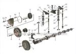 sinotruk spare part camshaft part number VG1500050096 with warranty