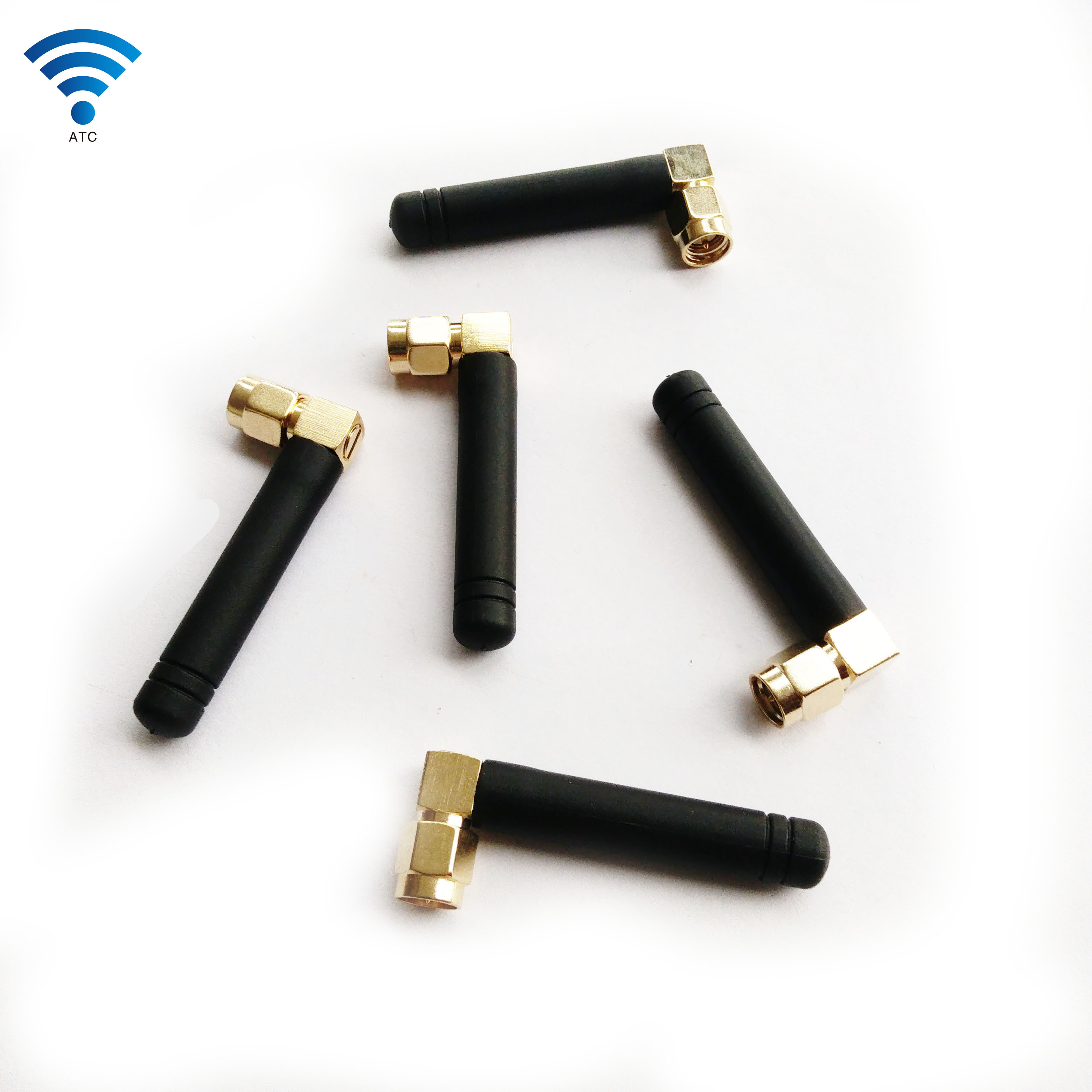 Black SMA 2.4G Omni WIFI Antenna Finger Audio Bluetooth Omnidirectional Gain 2DB