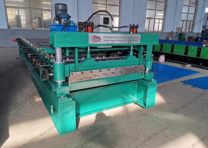 10kw Trapezoidal Roll Forming Machine To Make Corrugated Metal Sheet 380V
