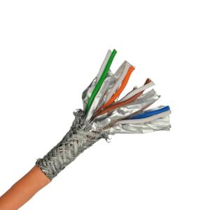 China Cat7 Stp Shielded 0.57 Bare Copper 7.0MM Lan Network Cable wholesale