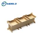 Precision CNC Machining Aluminum Radiator Gold Plating Aluminum Parts