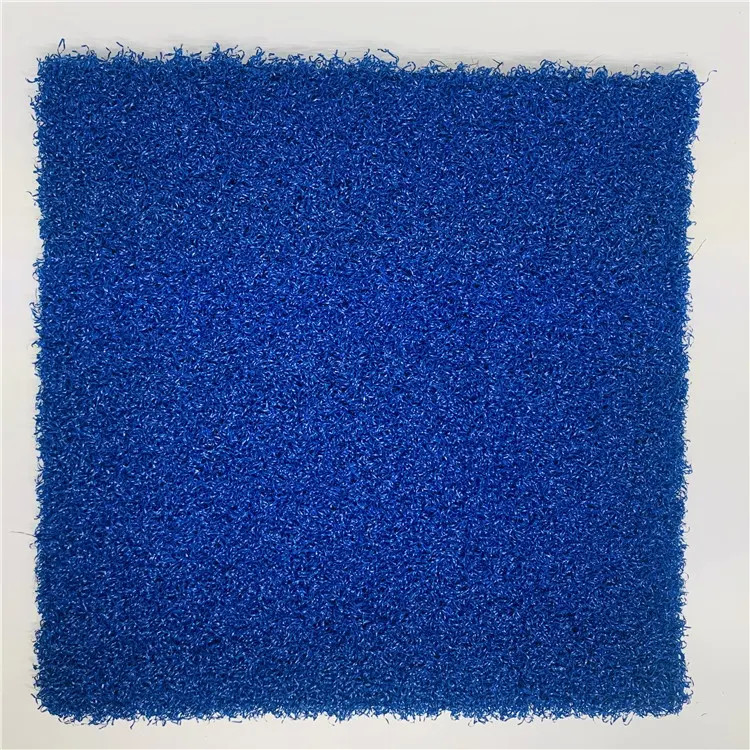 Coloured Blue Yarn Padel Tennis Court Artificial Grass 15mm