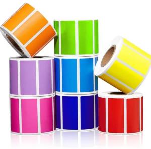 China Preprinted Thermal Label Direct Thermal Top Coated Adhesive Barcode Sticker wholesale