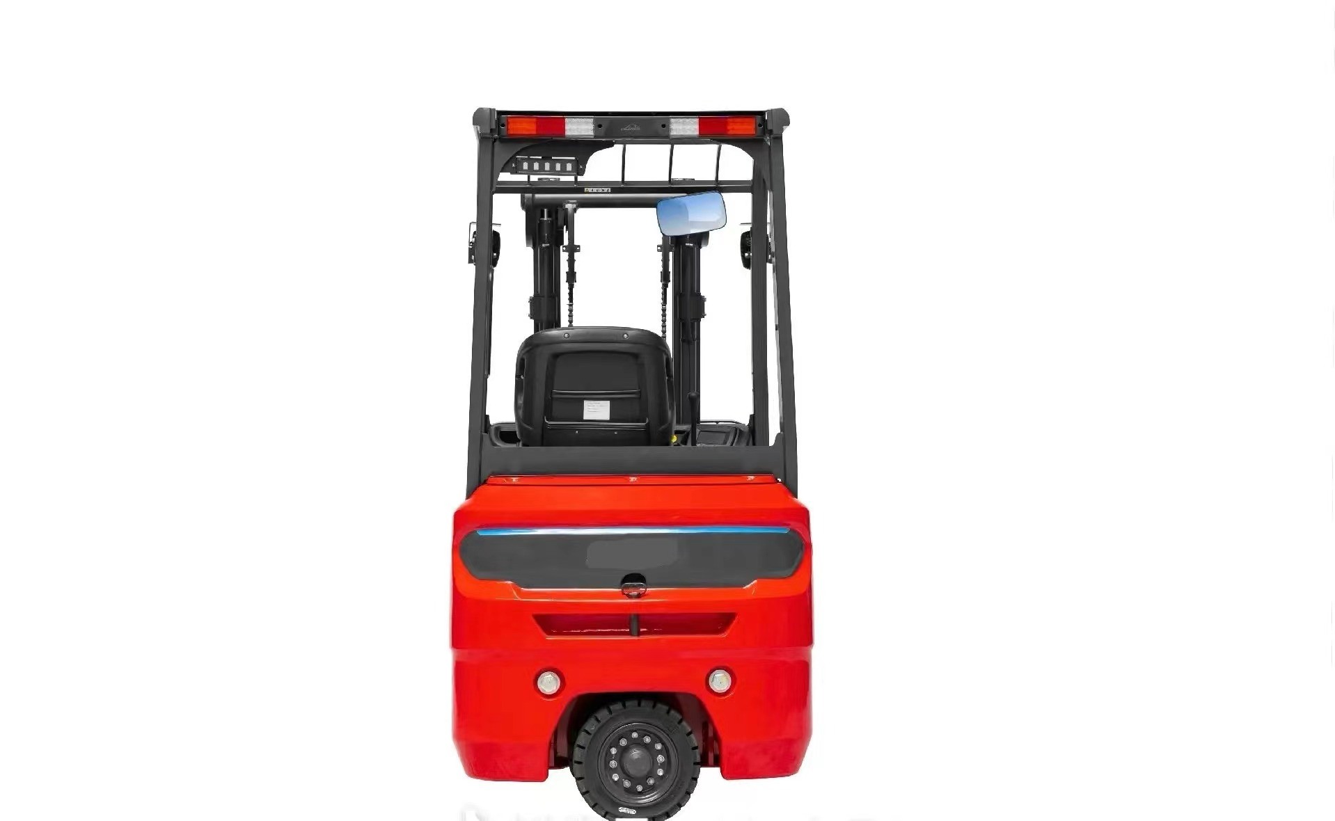 Solid Tire 3 Wheel Electric Forklift 1.2 Ton With 3 Level Lift Mast And Built-In Charger