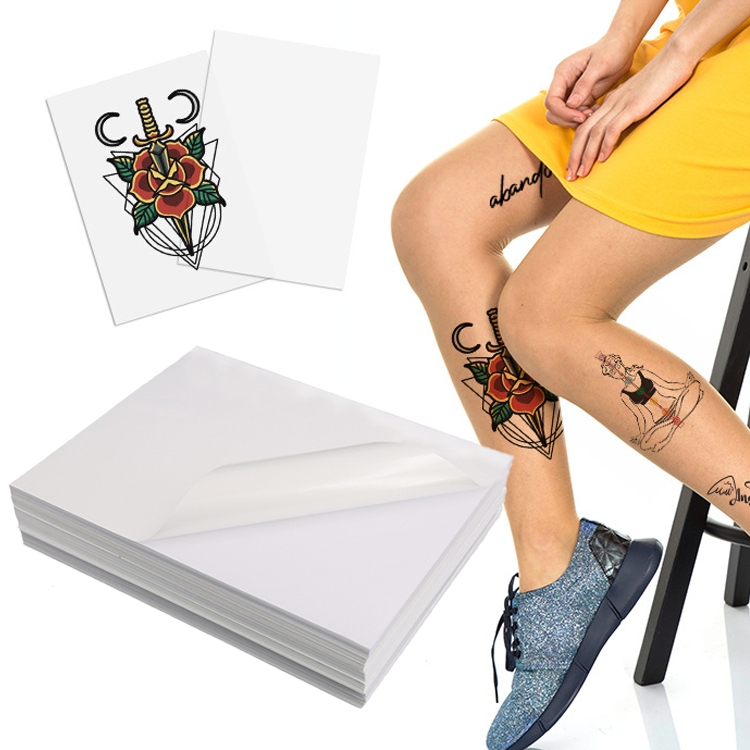 Metal etc A4 Blank Printable Water Transfer tattoo decal paper for Man Gram 175/185gsm