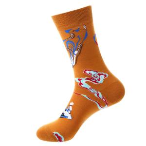 China Happy Designer Mens Crew Socks wholesale
