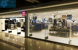 China Commerce Use 5000mm Wide 16mm Bar Clear Roller Shutters wholesale