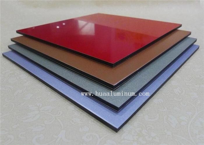 Waterproof White 4mm Signage Aluminum Composite Panel For Advertising