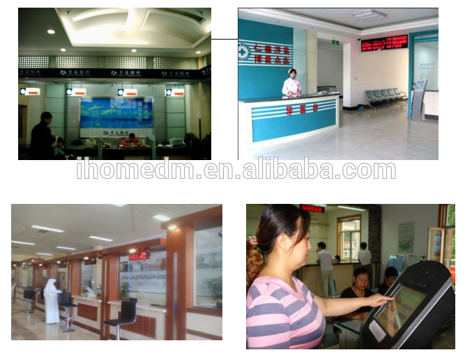 Bank use wireless queue number system take a number machine