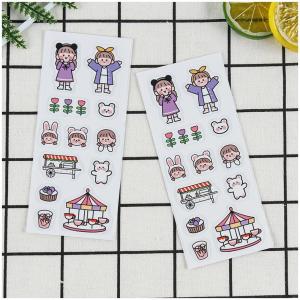 China OEM Cute Animal Stickers Self Adhesive PVC Waterproof Sticker wholesale