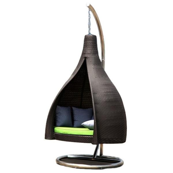 Y Mail Packing Modern Design Garden Rattan Wicker Outdoor Hanging Patio Swings