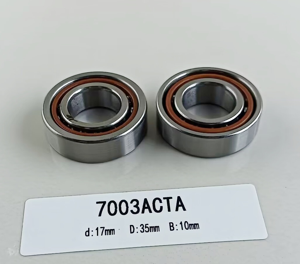 Ball Bearing 7003AC Angular Contact Structure for Automotive Machinery 17*35*10mm