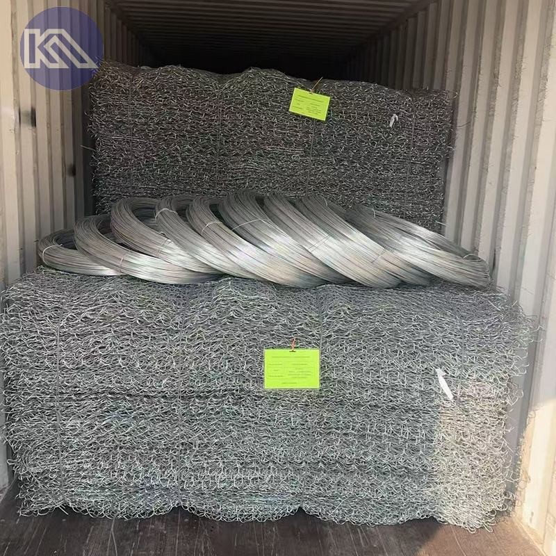 Permeable And Hydrostatic Pressure Resistant Gabion Cage Wall For Riverbed Protection And Landslide Control