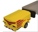 2878*2006*1260mm Benkei Truck Mounted Attenuator