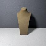 ROHS Mannequin Bust Jewelry Display Coffee Microfiber Necklace Stands Displays
