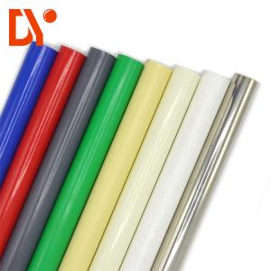 China Multi Color Plastic Coated Steel Tube Glossy Surface Round Shape For Decoration wholesale