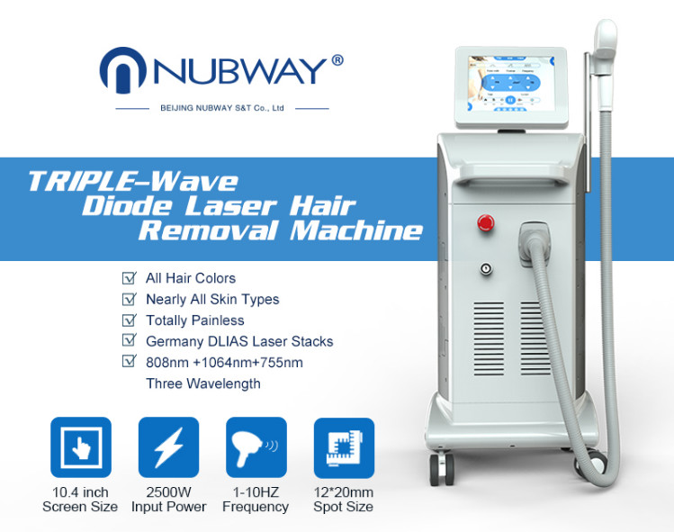 painless hair removal 808nm medical diode laser hair removal machine for sale