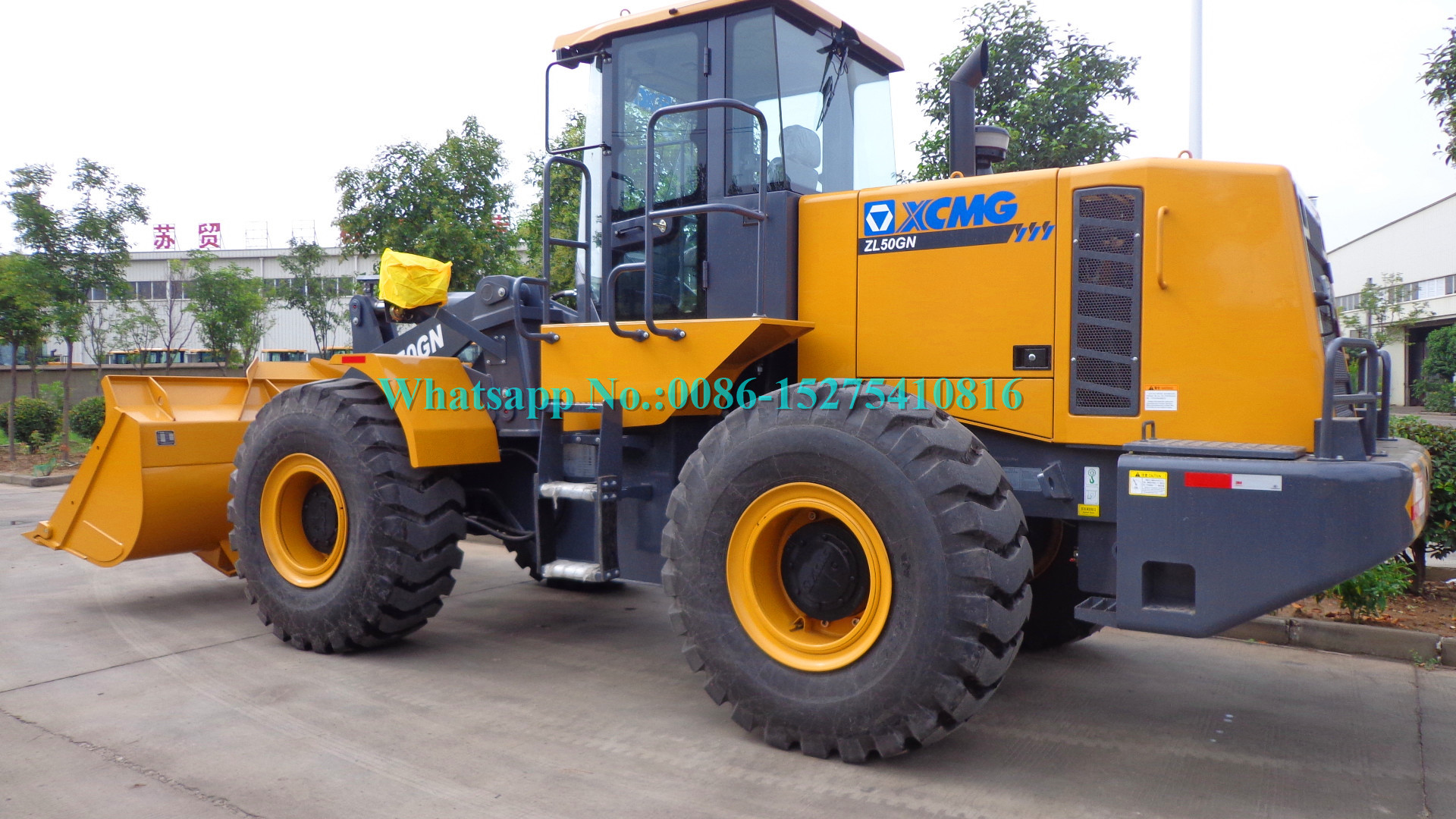 Heavy Load XCMG ZL50GN 5 Ton wheel loaders with 3m3 bucket with Weichai engine 162kw