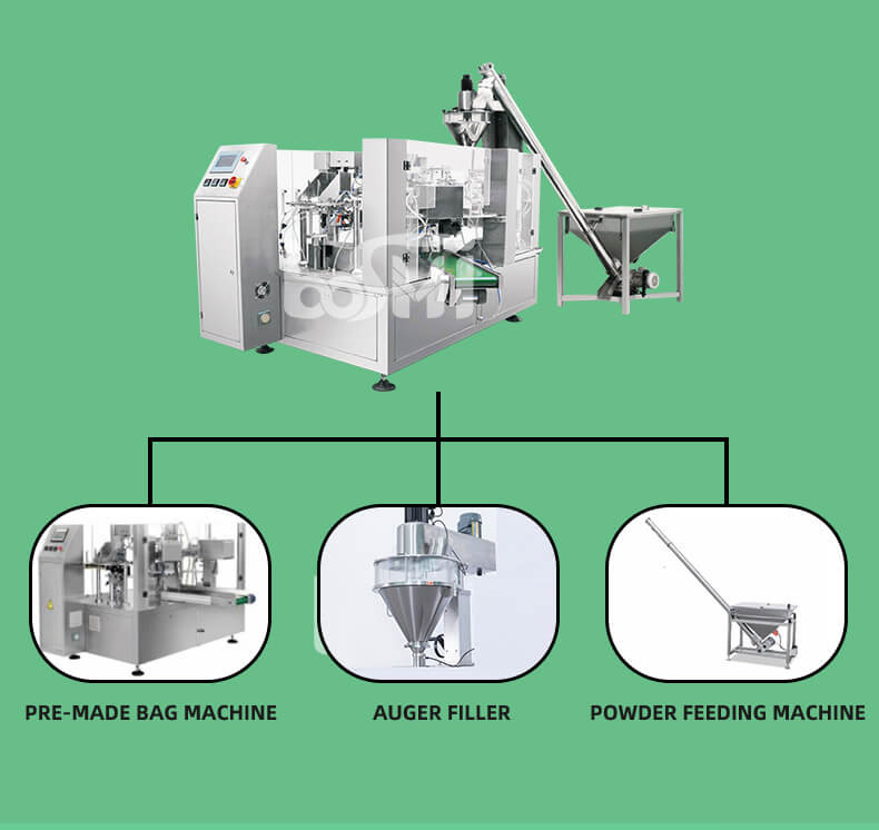 Automatic Pillow Bag Spice Powder Packing Machine With Auger Filler