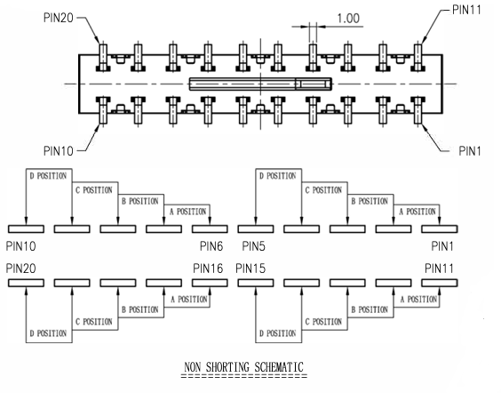 Alinta 20-feet Slide Switch (toggle Switch) 4P4T SMT Type Operation Force 150gf Min. Detent Force 650gf Operation Force 250gf±150gf Differential Force