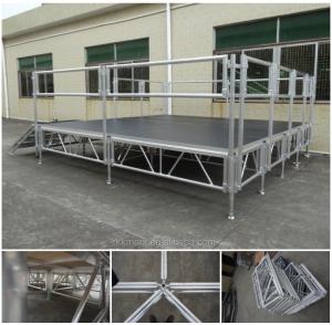 China Aluminum Roof Truss System With Stage For Concert Portable Stage Outdoor Events Stage wholesale