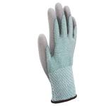 4X42E13 Gauge PU Palm Industrial Gloves Polyester Liner Wear Resistant