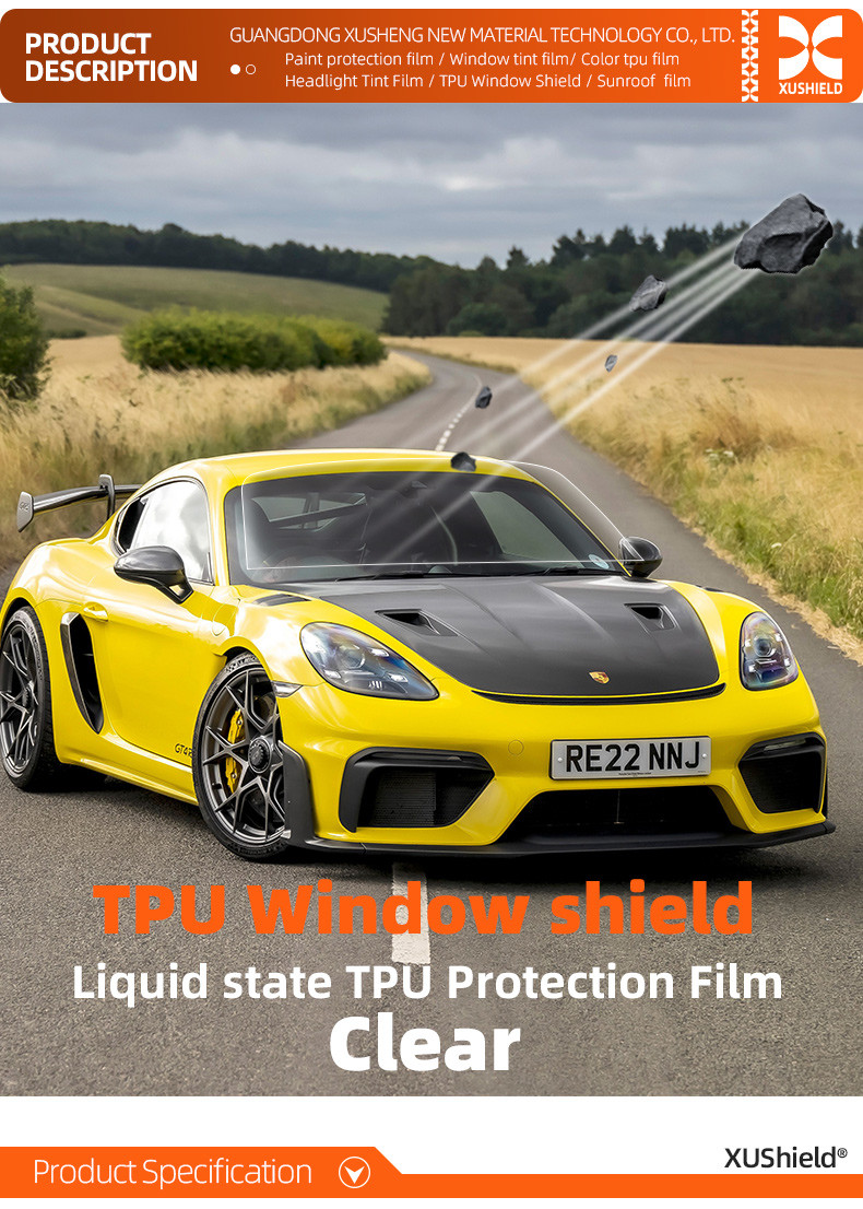 Liquid State Protective Tpu Sunroof PPF Safe Driving Anti- Scratch For Car Glass TPU Windshield Protection Films
