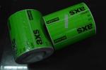 Printing printable writable green flourescent adhesive paper logistics following
