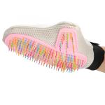 Deshedding Glove Curved Massage Needles For Cat / Dog Pet Cleaning