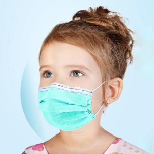China Anti Dust Green Disposable Mask , Earloop Face Mask High Filtration Capacity wholesale