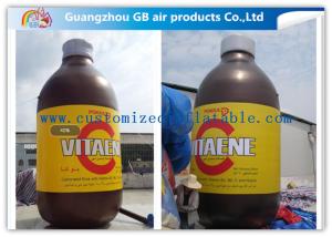 China Giant Bottle Outdoor Inflatable Advertising Signs Strong PVC Tarpaulin wholesale