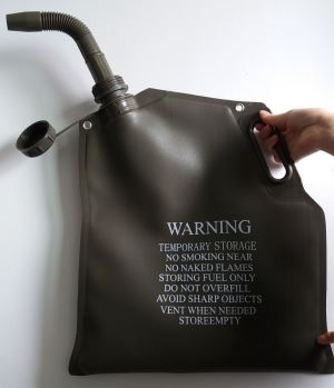 foldable fuel cans for motorcycles