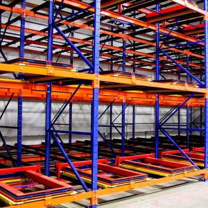 China High Capacity Boltless Push Back Pallet Rack wholesale