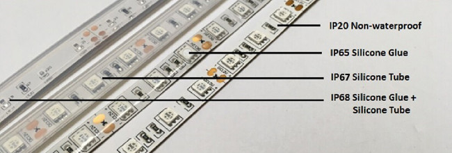 24V Underwater IP68 LED Flexible Strip Lights For Outdoor Lighting SMD2835