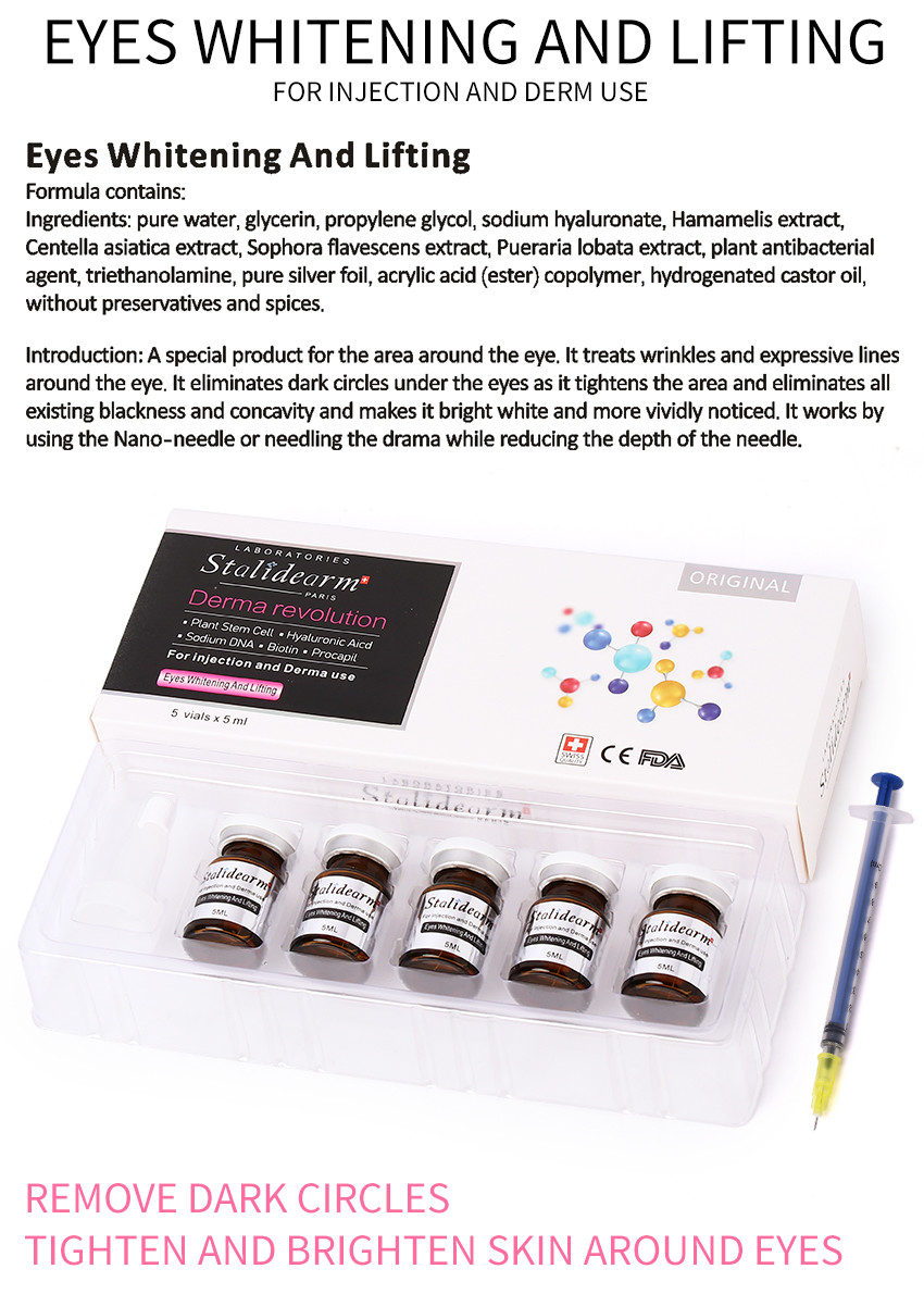 Skin Whitening Serum Injection For Eye Whitening And Lifting Essence Set 5pcs/Set safe effect