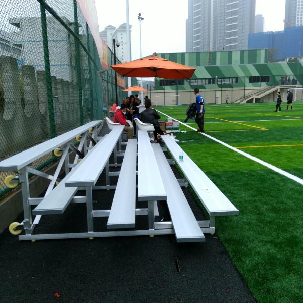 Movable Portable Grandstand Seating , Aluminum Stadium Bleachers For Sports