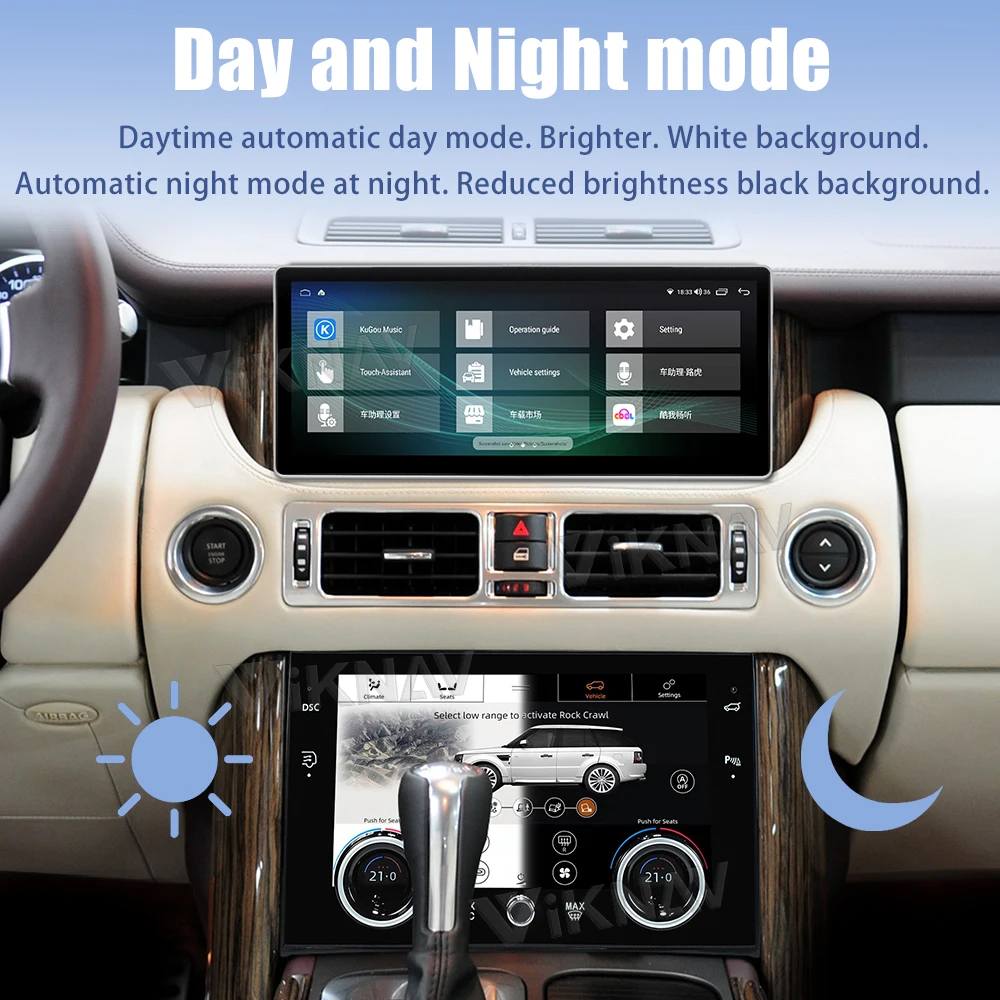 12.3inch Car Radio For Land Range Rover Vogue V8 L322 2002-2012 Touch Screen GPS Navigation Multimedia Stereo Player