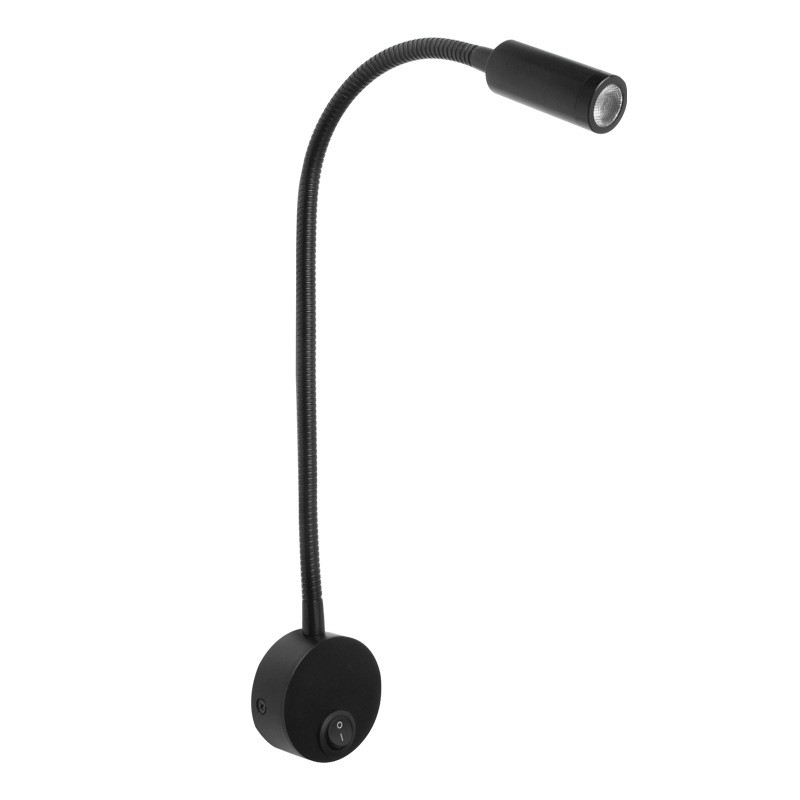 3W manufacturer Snake lamp Bedside Reading wall lamp Hotel Headboard lighting bed Wall Lamp Gooseneck Light