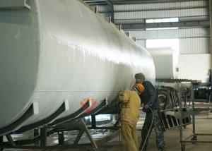 China Special Vehicles Trailer Tanker Mixer Automatic Shot Blasting And Painting Line wholesale