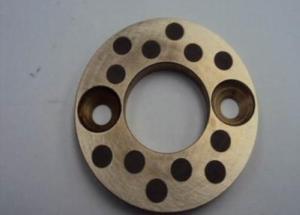 China Casting Copper bearing thrust washer With Solid Lubricant Plugs wholesale