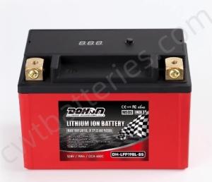 China DOHON DH-LFP19BL-BS Lithium Ion LiFePO4 ATV Batteries 12.8V 19Ah 650CCA wholesale