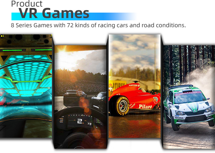3 DOF Virtual Reality Racing Simulator With Electric Cylinder