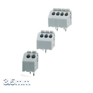 China 3.50mm Pitch Screwless Spring Clamp Terminal Blocks Jointable wholesale