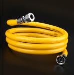 Yellow Flexible Biogas Pipe High Pressure For Gas Appliance Connection