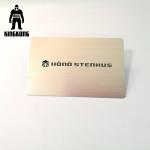 Makeup Artist Laser Cut Custom Metal Membership Cards Printable Silver Color