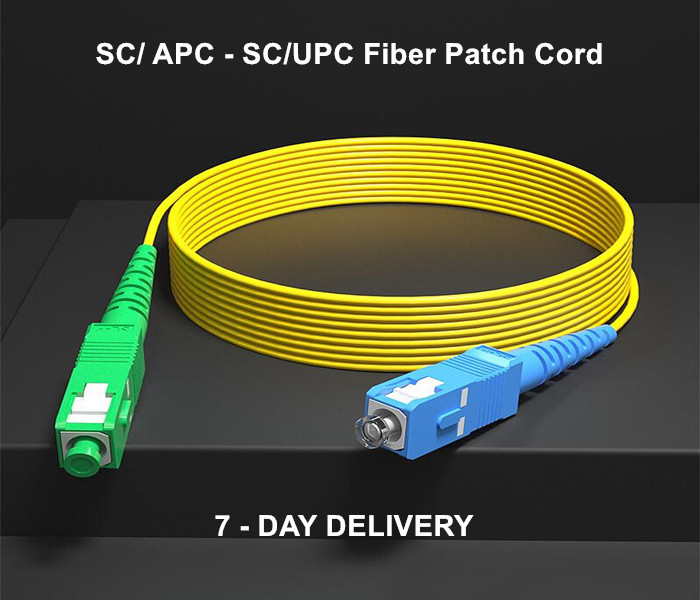 3M Yellow LSZH Jacket Duplex 9/125 SC-SC PC Fiber Patch Cord
