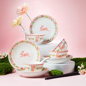 China Custom Ceramic Dinnerware Microwave Dishwasher Safe Compliant With FDA Requirements wholesale