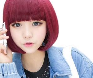 China Short Straight Bangs Synthetic Hair Bob Wig wholesale